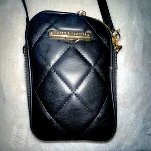 Poppie & Peonies Rambler purse black - like new